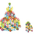 Luminous Educational Magnetic Blocks Set of 102 Elements