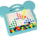 Magnetic Board Shapes Pictures Beads Drawing Cards