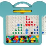 Magnetic Board Shapes Pictures Beads Drawing Cards