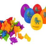 Dinosaur Eggs Rubber Suction Cup Figures