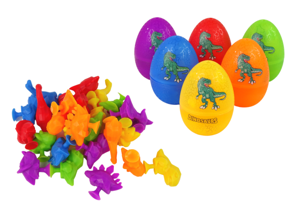 Dinosaur Eggs Rubber Suction Cup Figures