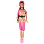 Lucy Doll Set Pink Scooter Skateboard Helmets