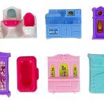 Set Villa Cottage with Lights Plastic Pink