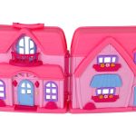 Set Villa Cottage with Lights Plastic Pink