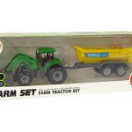 Farm Vehicle Tractor Trailer D Green