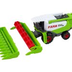 Set of Agricultural Machinery Tractors with Trailers and Harvester