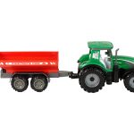 Green Tractor with Red Trailer Fractal Drive