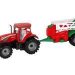 Farm Tractor With Red Sprayer