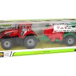 Farm Tractor With Red Sprayer