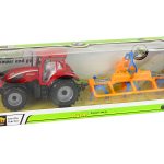 Red Tractor with Rake Friction Drive
