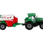 Green Farm Tractor with Red and Green Sprayer Fricative Drive