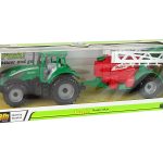 Green Farm Tractor with Red and Green Sprayer Fricative Drive