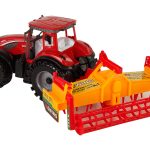 Red Tractor with Orange Cultivator Drive