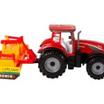 Red Tractor with Orange Cultivator Drive