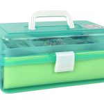 Green Expandable Suitcase Set Artistic Creative Plastic DIY