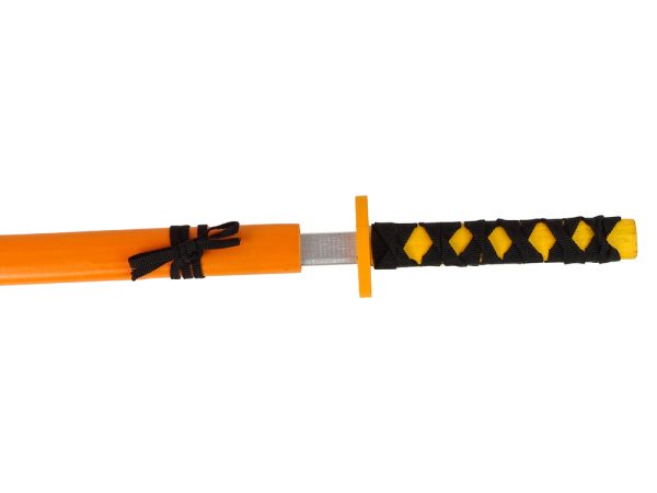 Wooden Sword Orange Prop For Knight 73 cm
