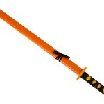 Wooden Sword Orange Prop For Knight 73 cm
