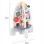 Wooden Racket Educational Beads Gears