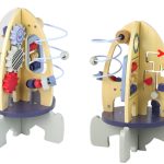 Wooden Racket Educational Beads Gears