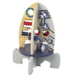 Wooden Racket Educational Beads Gears