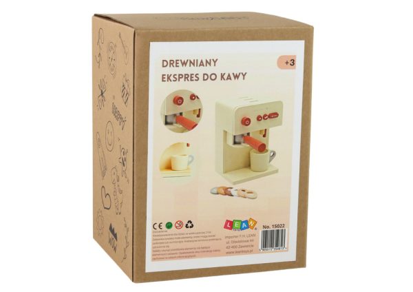 Wooden Coffee Maker Toy Cup