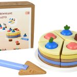 Wooden Cake Cake Pieces 8 pieces