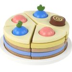 Wooden Cake Cake Pieces 8 pieces