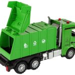 Green Remote Controlled Garbage Truck Remote Control 2.4G Lights Sound