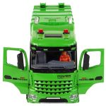 Green Remote Controlled Garbage Truck Remote Control 2.4G Lights Sound