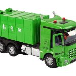 Green Remote Controlled Garbage Truck Remote Control 2.4G Lights Sound