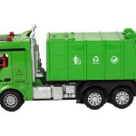 Green Remote Controlled Garbage Truck Remote Control 2.4G Lights Sound