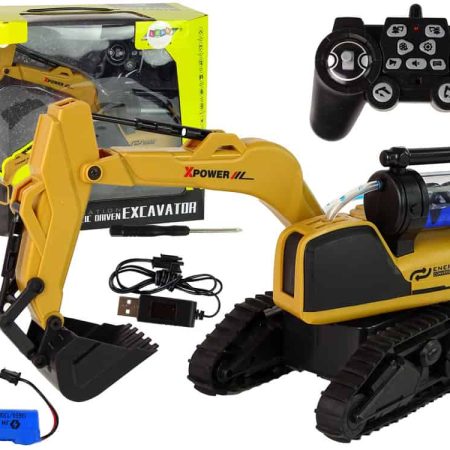 Large Remote Controlled Yellow Crawler Excavator