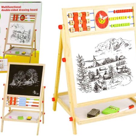 Wooden Board 2in1 Abacus Chalk Pen