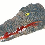 Crocodile Animal Hand Puppet Gray