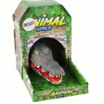 Crocodile Animal Hand Puppet Gray