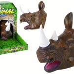 15295_1 Rhinoceros Animal Hand Puppet Brown