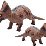 Large Triceratops Dinosaur Figure Sound 36 cm Brown