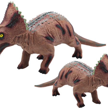 Large Triceratops Dinosaur Figure Sound 36 cm Brown