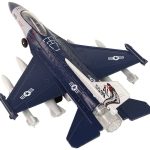 Airplane Friction Drive Lights Sounds 1:72 Navy
