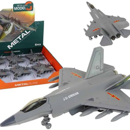 Dark Gray Friction Drive Fighter Plane 1:72