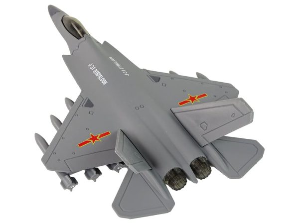 Dark Gray Friction Drive Fighter Plane 1:72