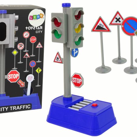 Set of Road Signs Lights Sounds 23 cm
