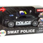 Car Police 1:14 Lights Sounds Black