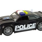 Car Police 1:14 Lights Sounds Black