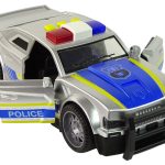 Car Police 1:14 Lights Sounds Silver