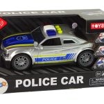 Car Police 1:14 Lights Sounds Silver