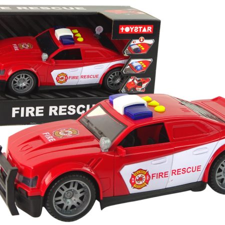 Car Fire Department 1:14 Lights Sounds Red