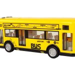 Yellow City Bus With Friction Drive 1:18
