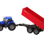 Tractor with Trailer Agricultural Vehicle Farm Blue