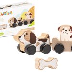 Wooden Doggie Smart Bone Toy 15443